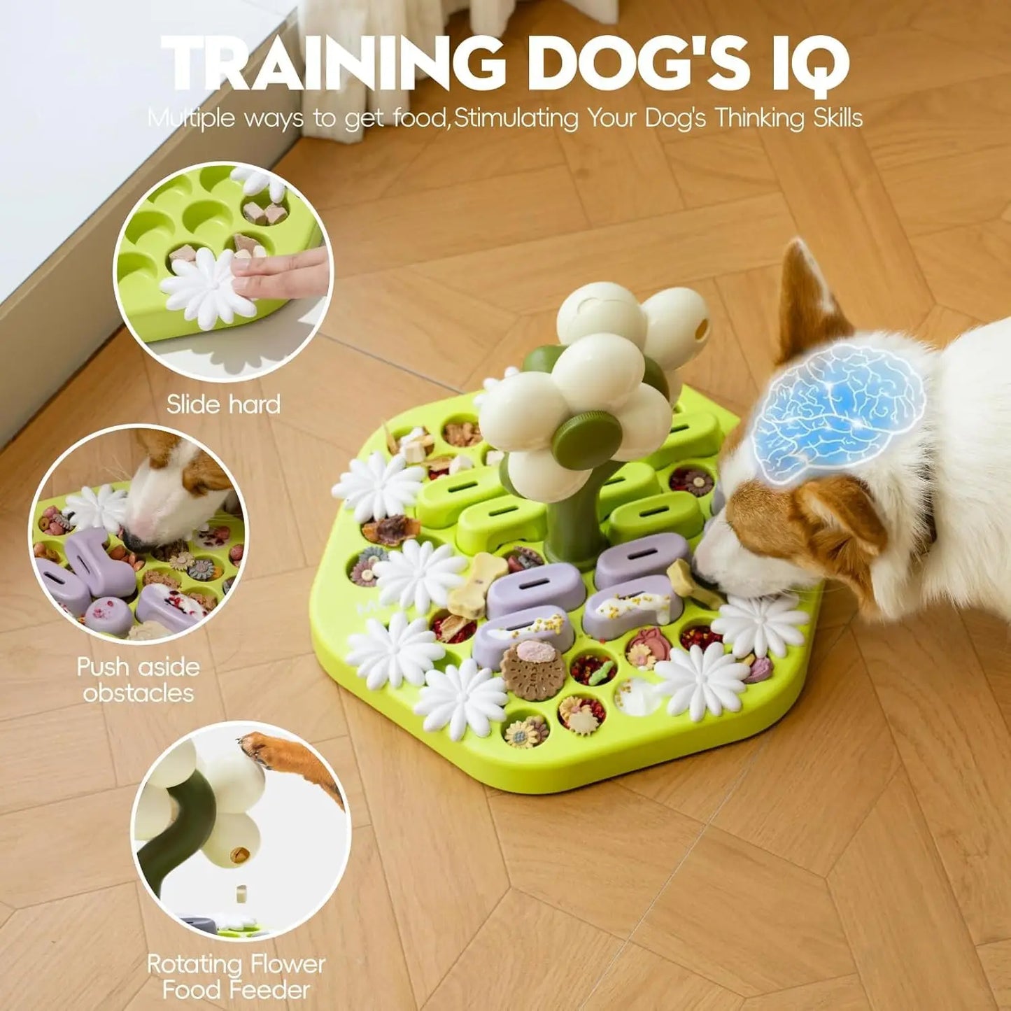 Fun Level 4 Dog Puzzle Toy for IQ Training and Feeding