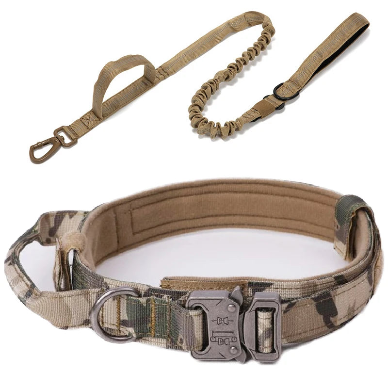 Durable Nylon Dog Collar and Leash Set for Large Breeds