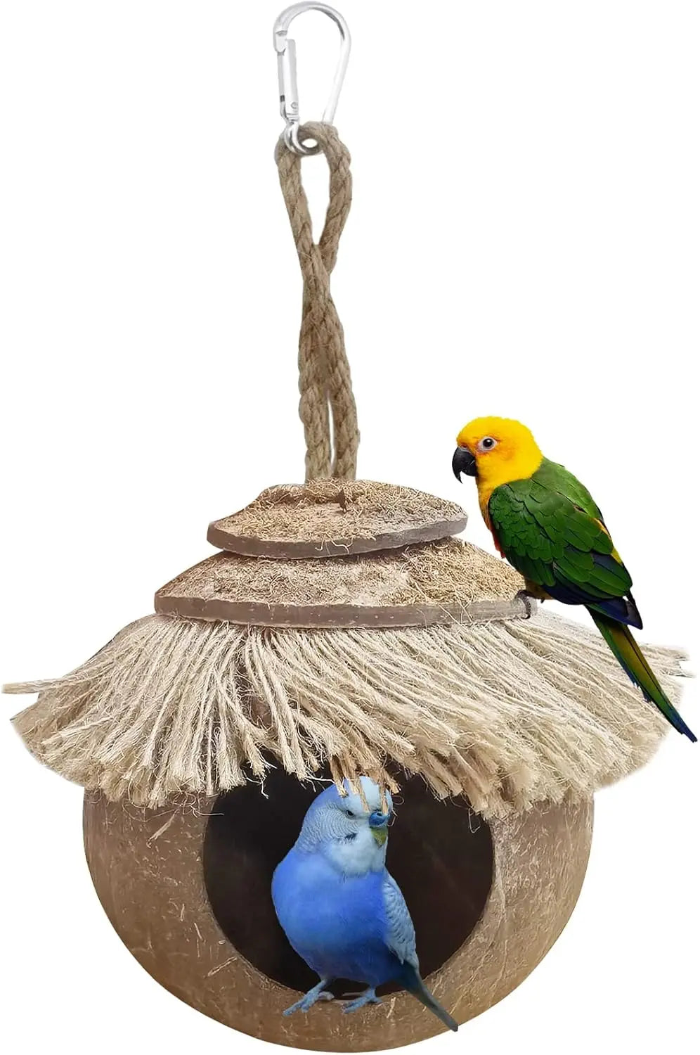 Coconut Fiber Hanging Bird Cage Parrot House