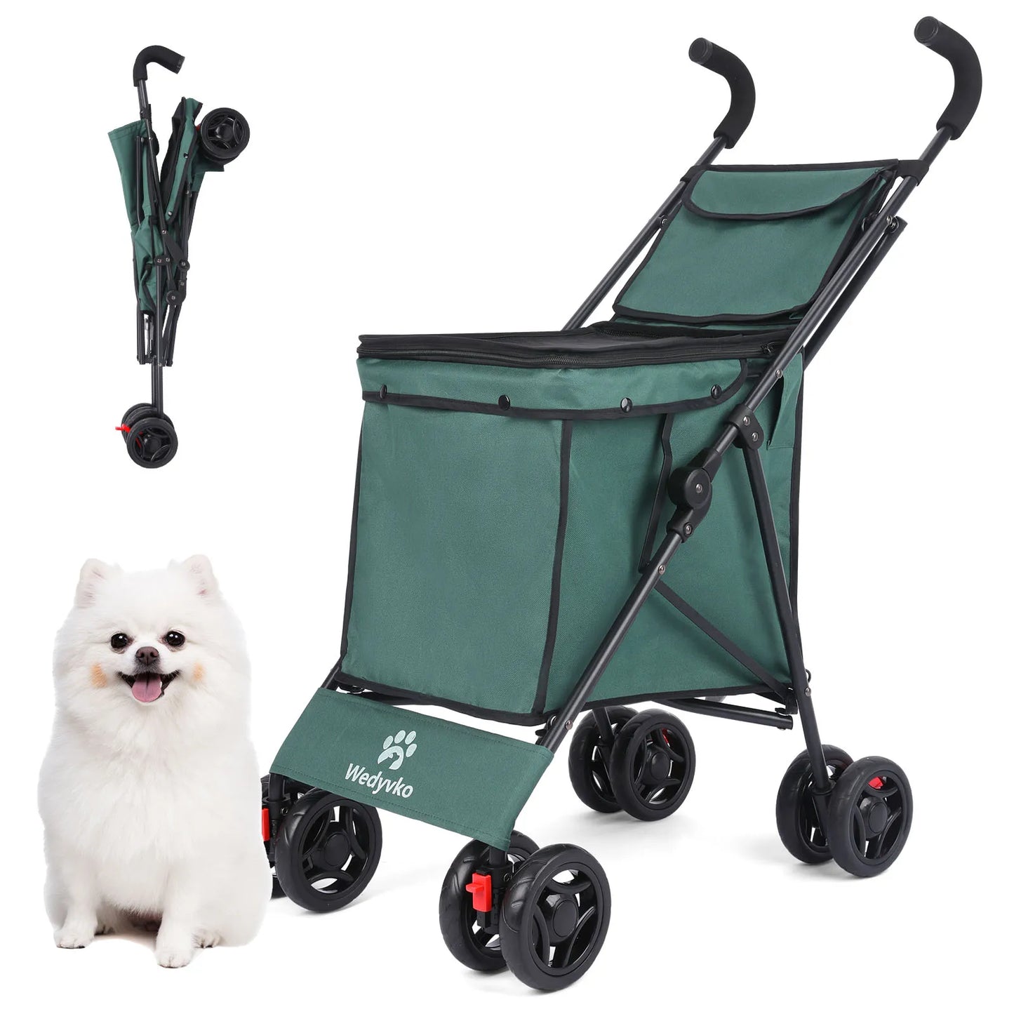 Waterproof Pet Stroller for Dogs and Cats Folding Travel Carrier