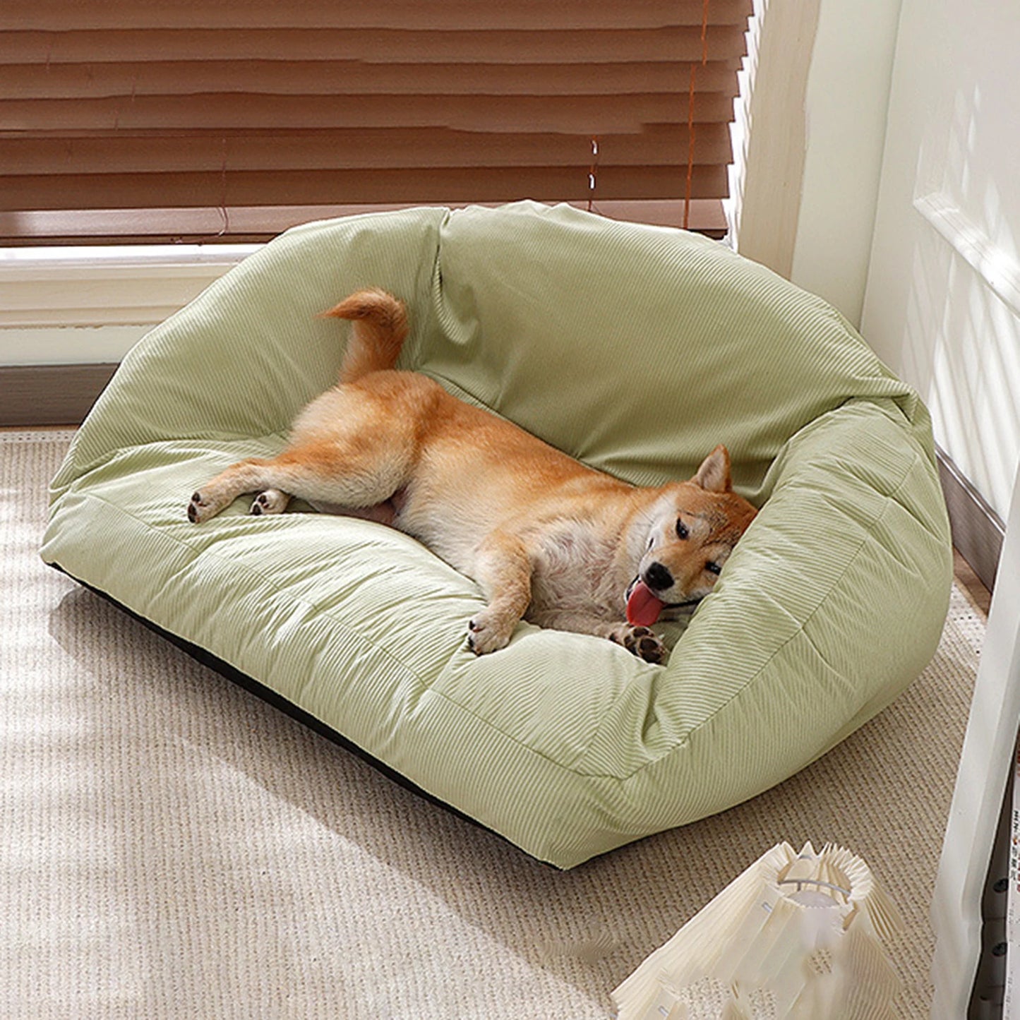 Pet Sofa Bed All Seasons Couch with Removable Washable Cover Anti-slip Bottom for Cats and Dogs