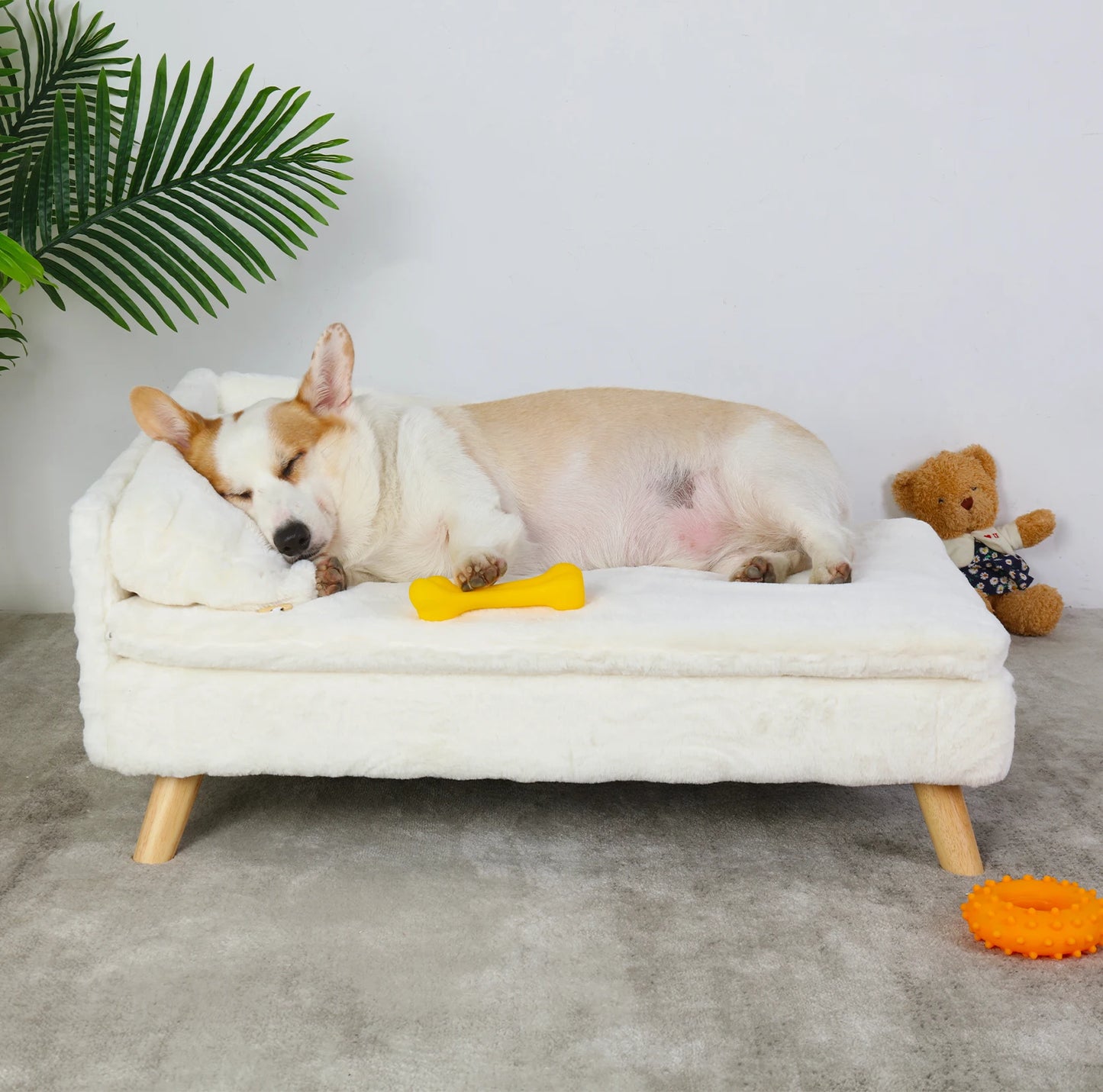 Friendly Finds Elevated Pet Bed With Solid Wood Legs Indoor