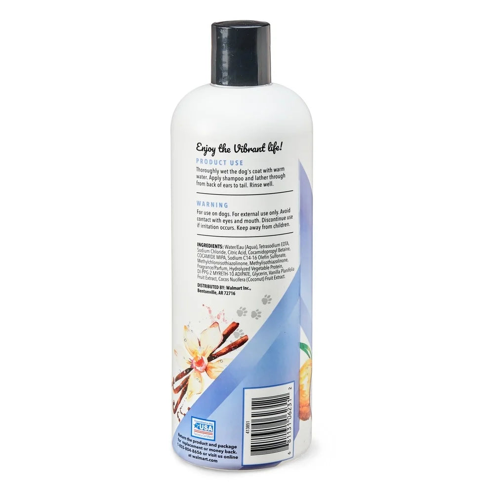 XMSJ 4-in-1 Dog Shampoo Coconut Vanilla Natural Ingredients Deep Moisturizing Odor Control