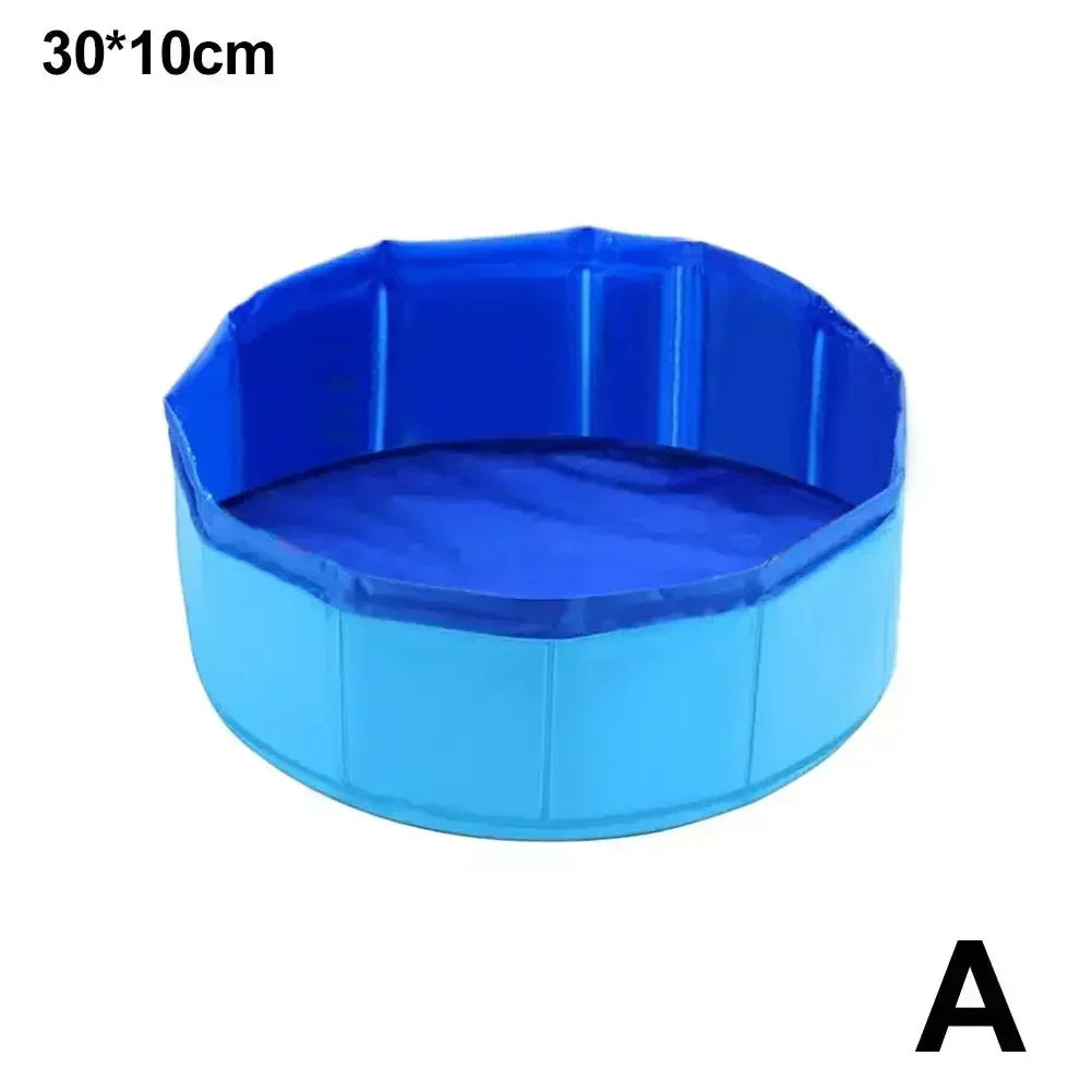 Foldable Pet Water Play Pool with Turtle Starfish and Octopus Toys for Cats and Dogs Summer Cooling Bath Basin