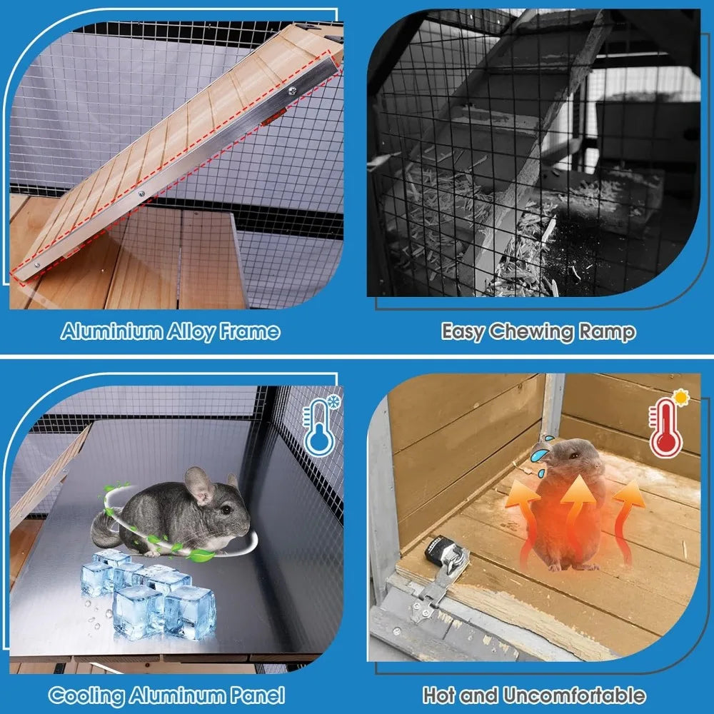 Hign Concerned Ferret Cage 5 Levels Stainless Steel Tray