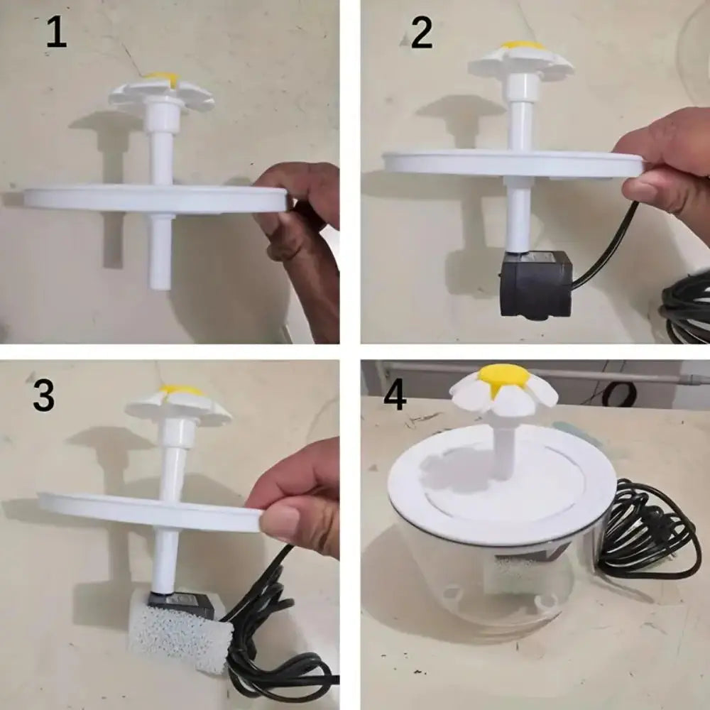 Automatic Cat Water Fountain USB Electric Filtered Drinker Bowl