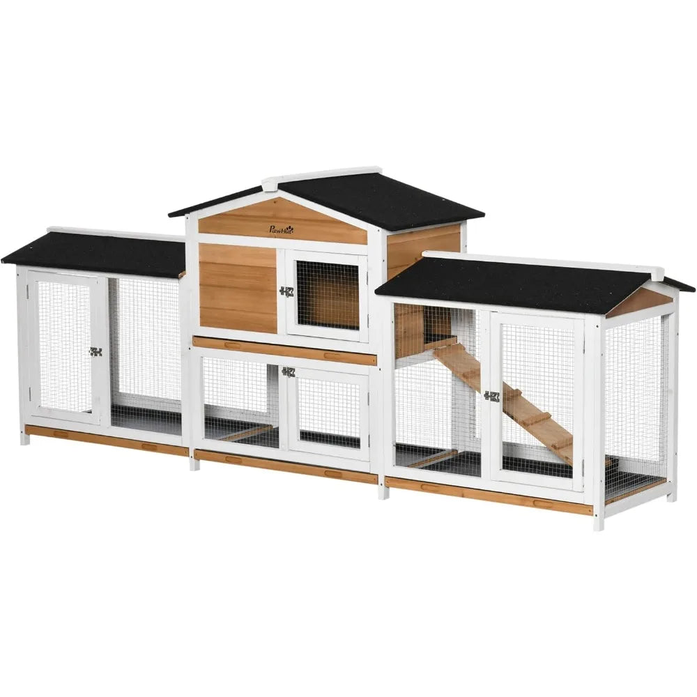 RBX Wooden Bird Hutch Playpen With Double Side Run Boxes