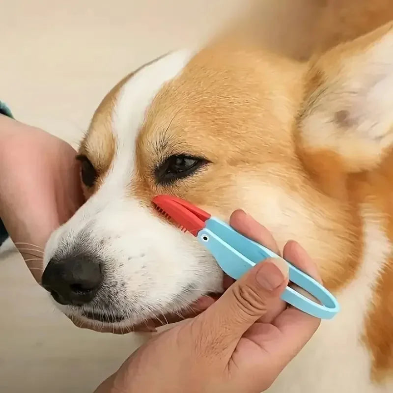 Choice Soft Silicon Pet Eye Cleaning Brush And Tear Clip