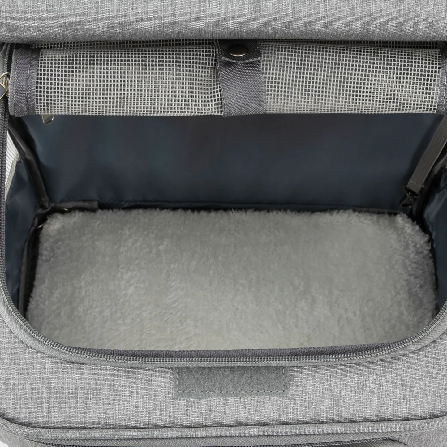 Cat Carrier Double-Compartment Rolling Carrier with Wheels Super Ventilated Design