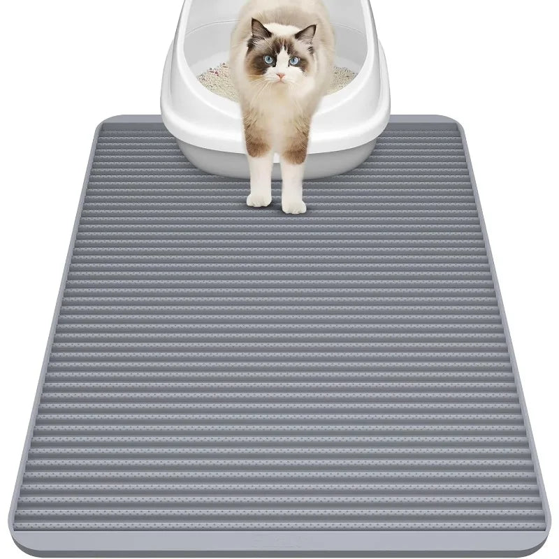 Silicone Cat Litter Mat Large Waterproof Non Slip Durable 31x23