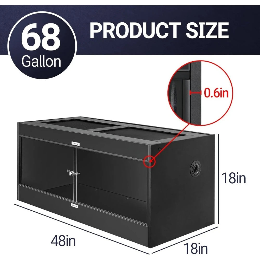 Hign-concerned PVC Reptile Terrariums Enclosure Tanks