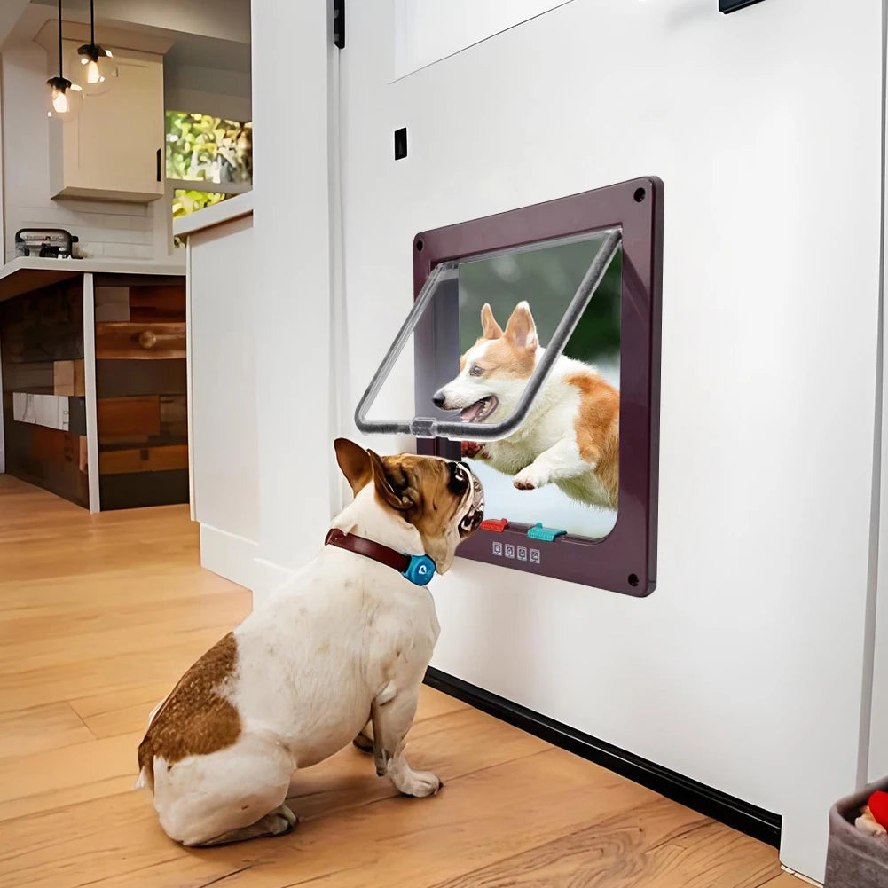 ShunmaiiHign-concerned Four Way Lock Pet Door for Small Pets
