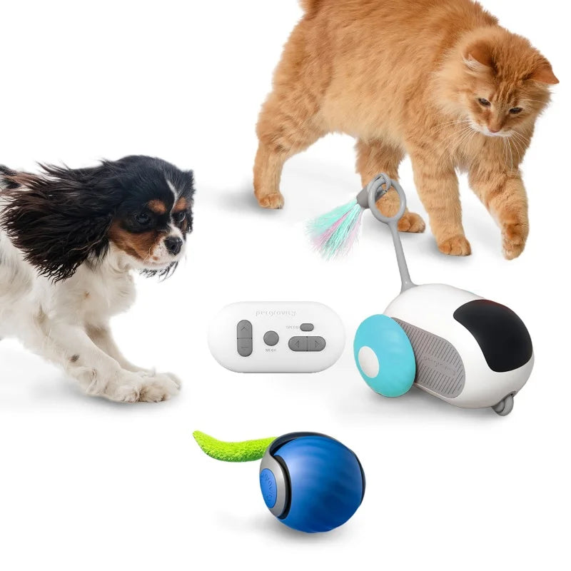 Interactive Automatic Remote Control Cat Mice Car and Ball Toy