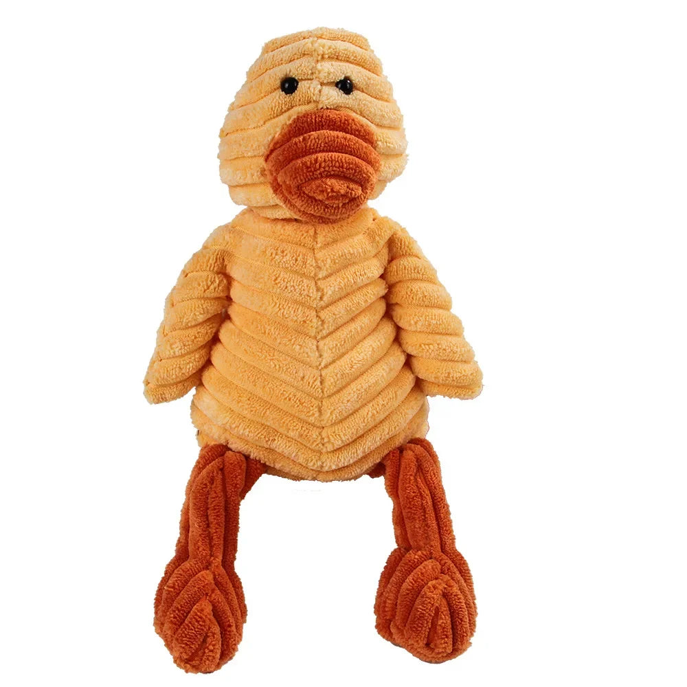 Corduroy Monkey Pig Plush Dog Toy for Molar Training and Fun
