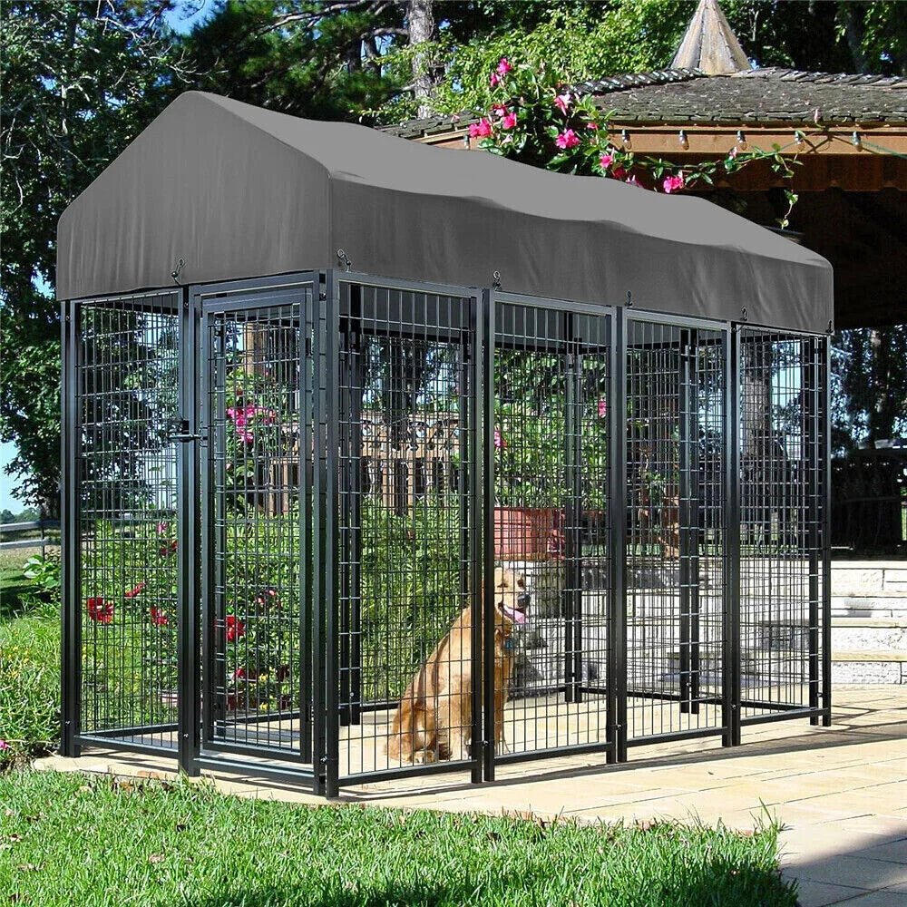Borwarth Heavy Duty Large Dog Kennel Playpen With Roof