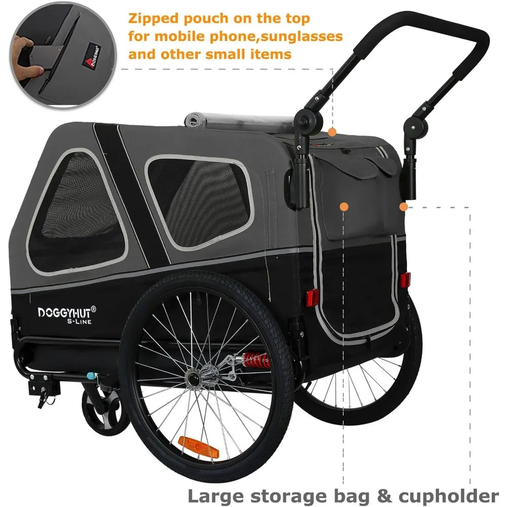 Veelar DoggyHut S Line Pet Bike Trailer And Stroller