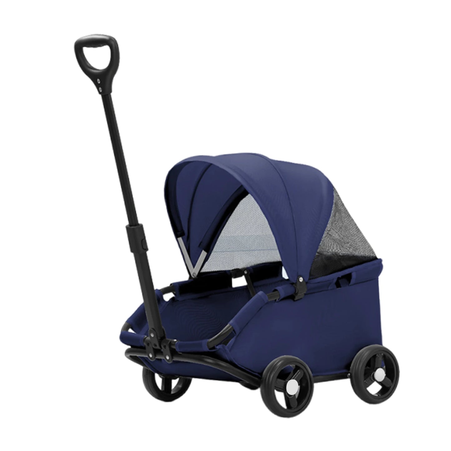 Pet Stroller With Sun Cover Breathable For Dogs Cats