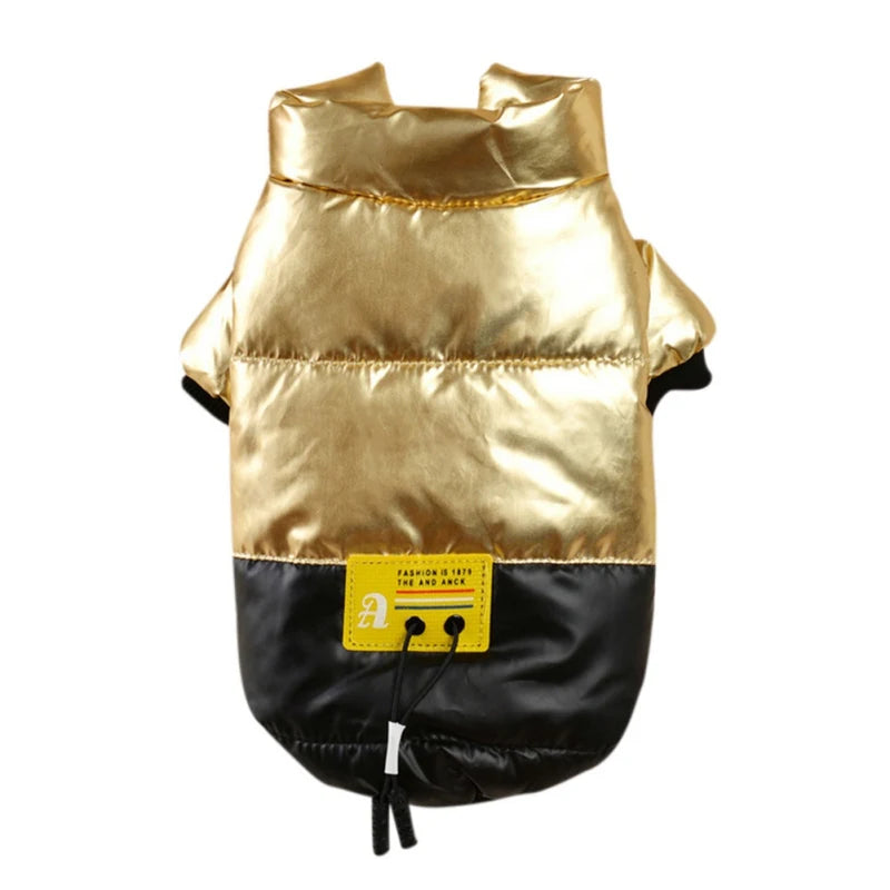 Winter Pet Dog Coat Warm Cotton Padded Jacket Thickened Stand-Up Collar for Small Dogs