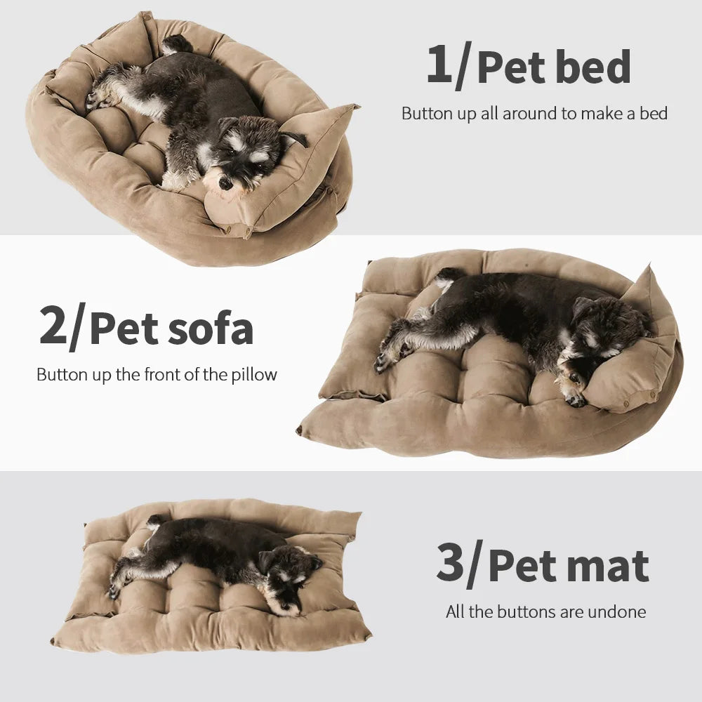 Didog Multifunction Dog Bed Mat 3 In 1 Soft Pet Cushion For Dogs And Cats