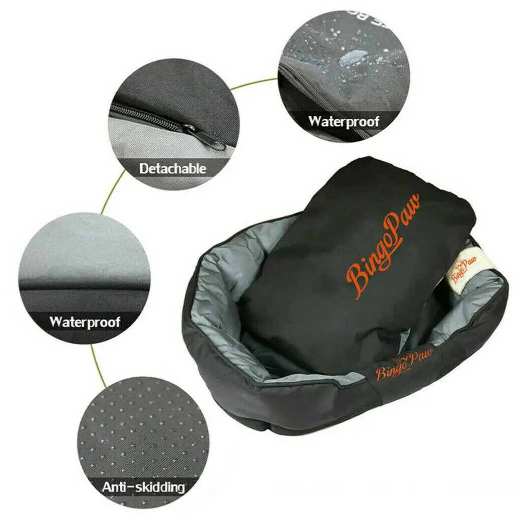 BINGOPAW Waterproof Orthopedic Dog Bed Mat Kennel Washable