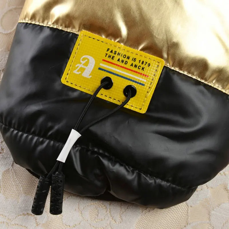 Winter Pet Dog Coat Warm Cotton Padded Jacket Thickened Stand-Up Collar for Small Dogs