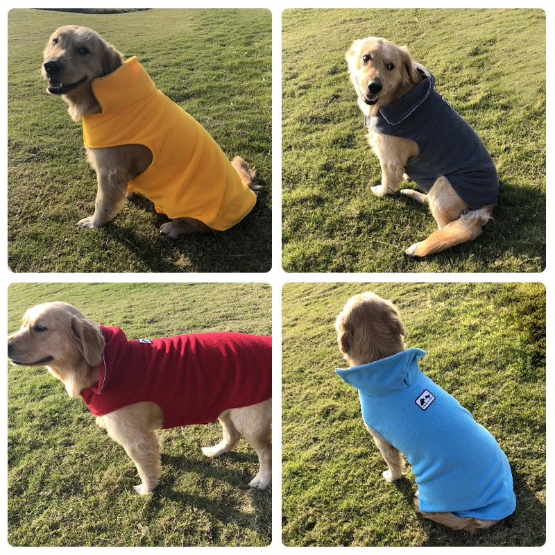 Reflective Big Dog Fleece Jacket Winter Warm Coat for Small and Large Dogs