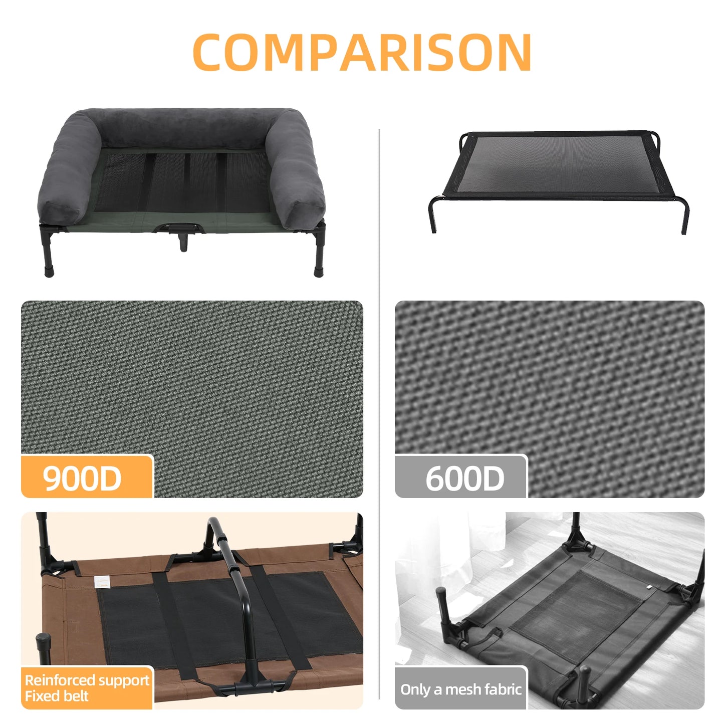 Guangdong CN Elevated Cooling Waterproof Dog Bed Bolster