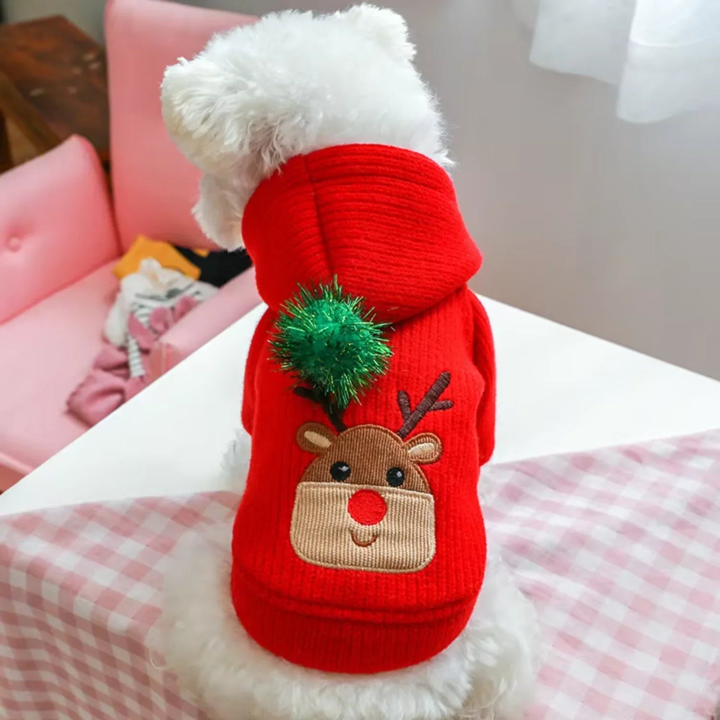 Cozy Pet Winter Christmas Skirt Dress For Dogs Apparel