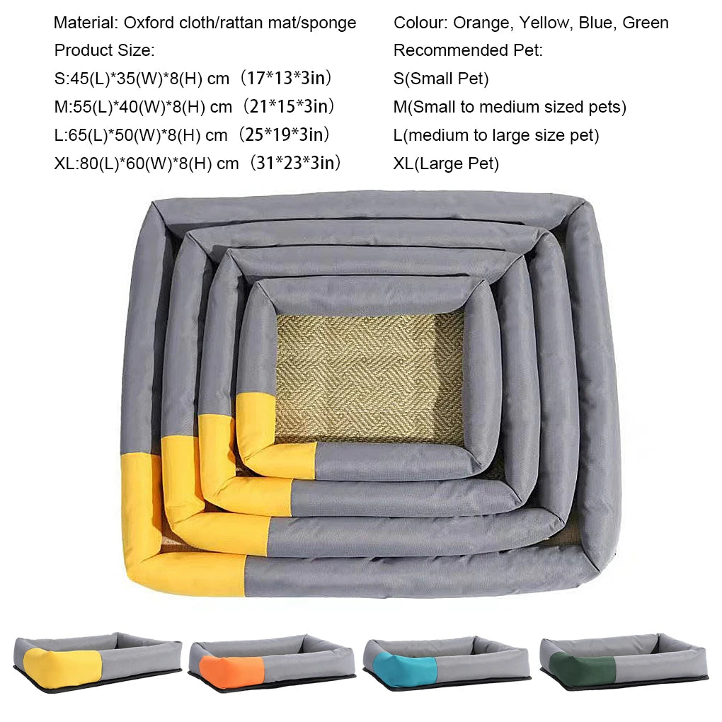 Universal Pet Washable Cooling Mat Summer Pad Blue Large Size