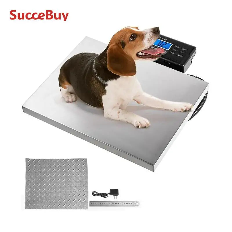 SucceBuy Digital Livestock Scale Stainless Steel Platform for Pets and Shipping