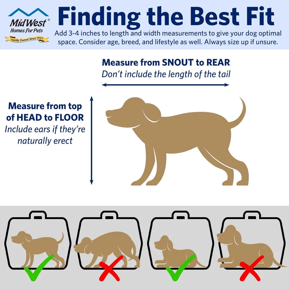 XMSJ Portable 22 Inch Pet Carrier for Small Dogs and Cats with Steel Door Easy Assembly