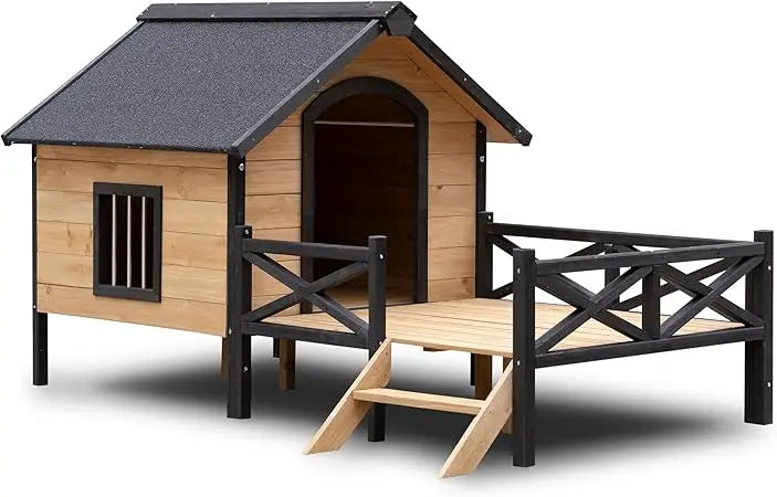 Extreme Outback Log Cabin Outdoor Dog House Weatherproof