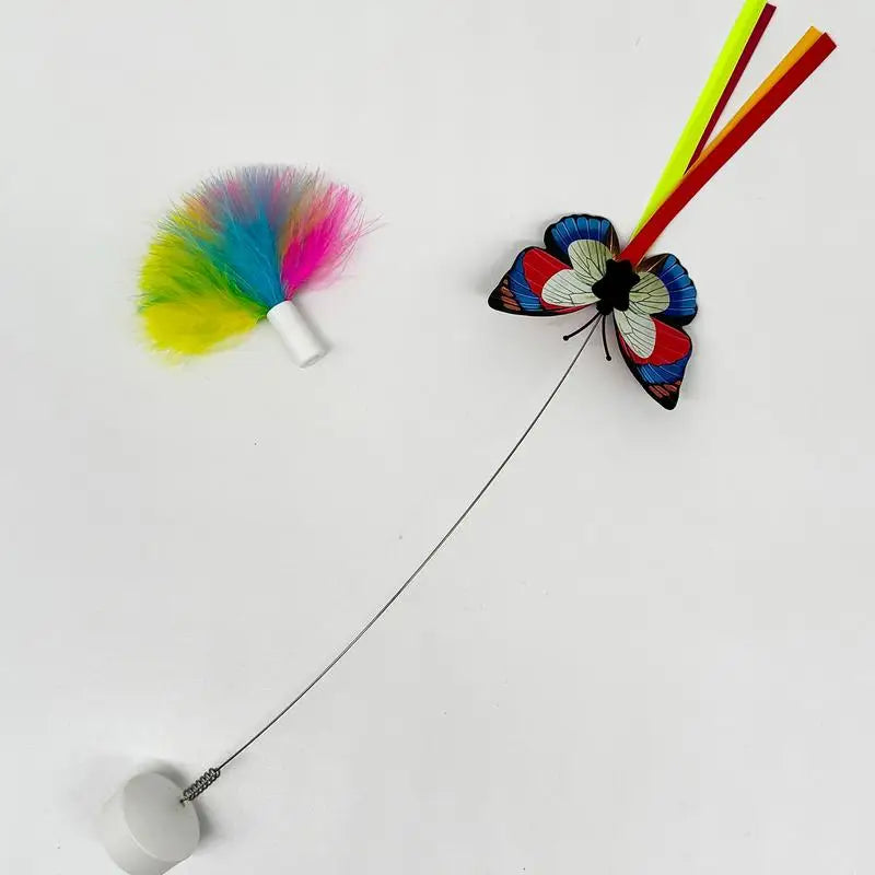 3in1 Automatic Interactive Kitten Toy with Fluttering Butterfly