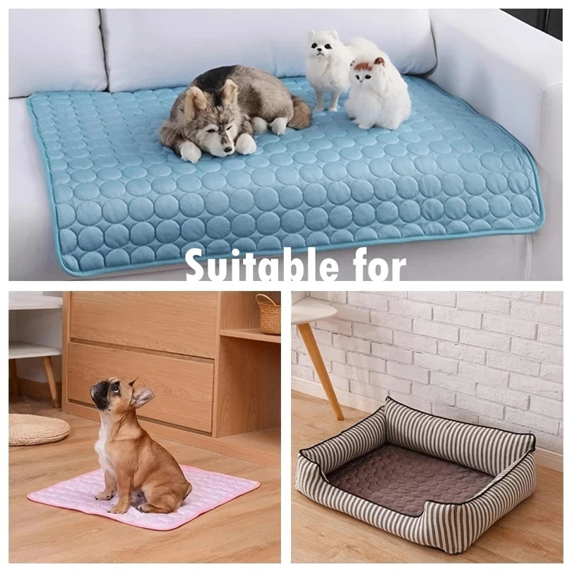 Extra Large Dog Cooling Mat Summer Pet Cold Bed for All Breeds