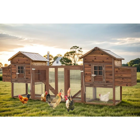 Wooden Chicken Coop Henhouse 2 to 8 Chickens