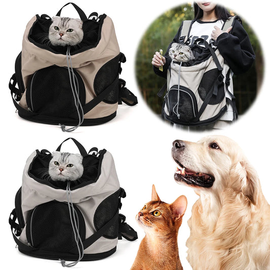 Mojoyce Pet Cat Carrier Bag Large Capacity Outdoor Travel Backpack for Small Dogs and Cats