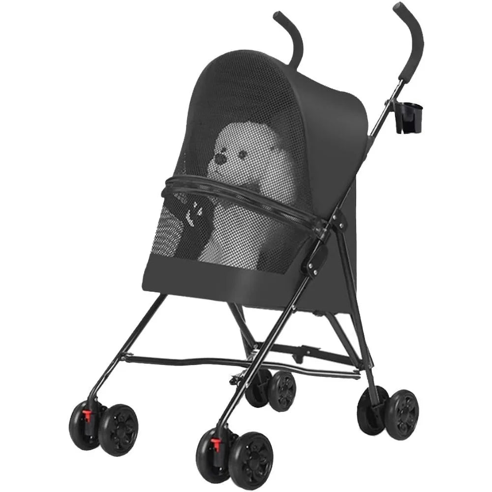 Lightweight Foldable Portable Compact Jogger Pet Stroller for Small Dogs by NoEnName