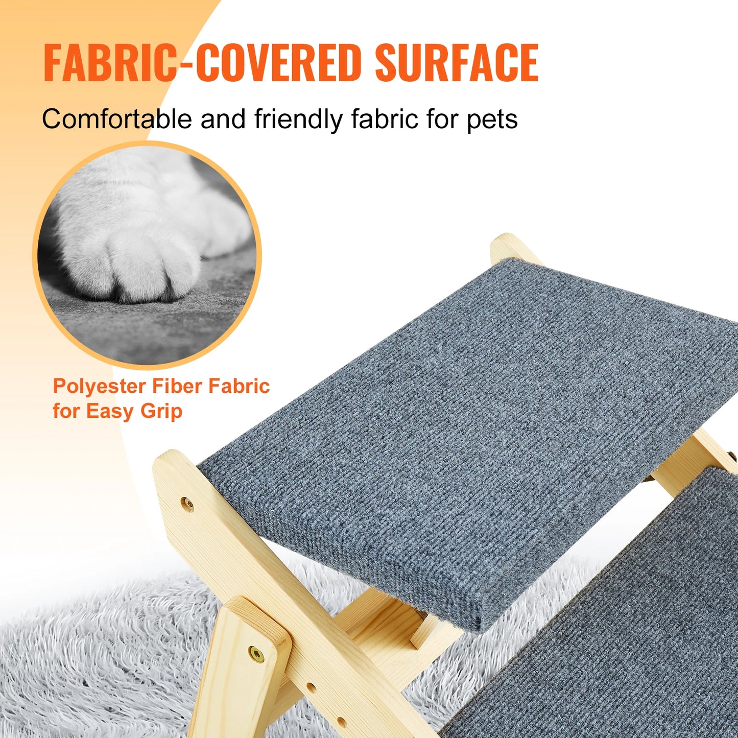 Dog Door SucceBuy Foldable Wooden Pet Steps And Ramp Beds
