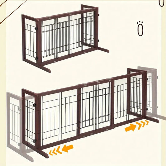 Friendly Finds Marketplace Freestanding Pet Gate Fence