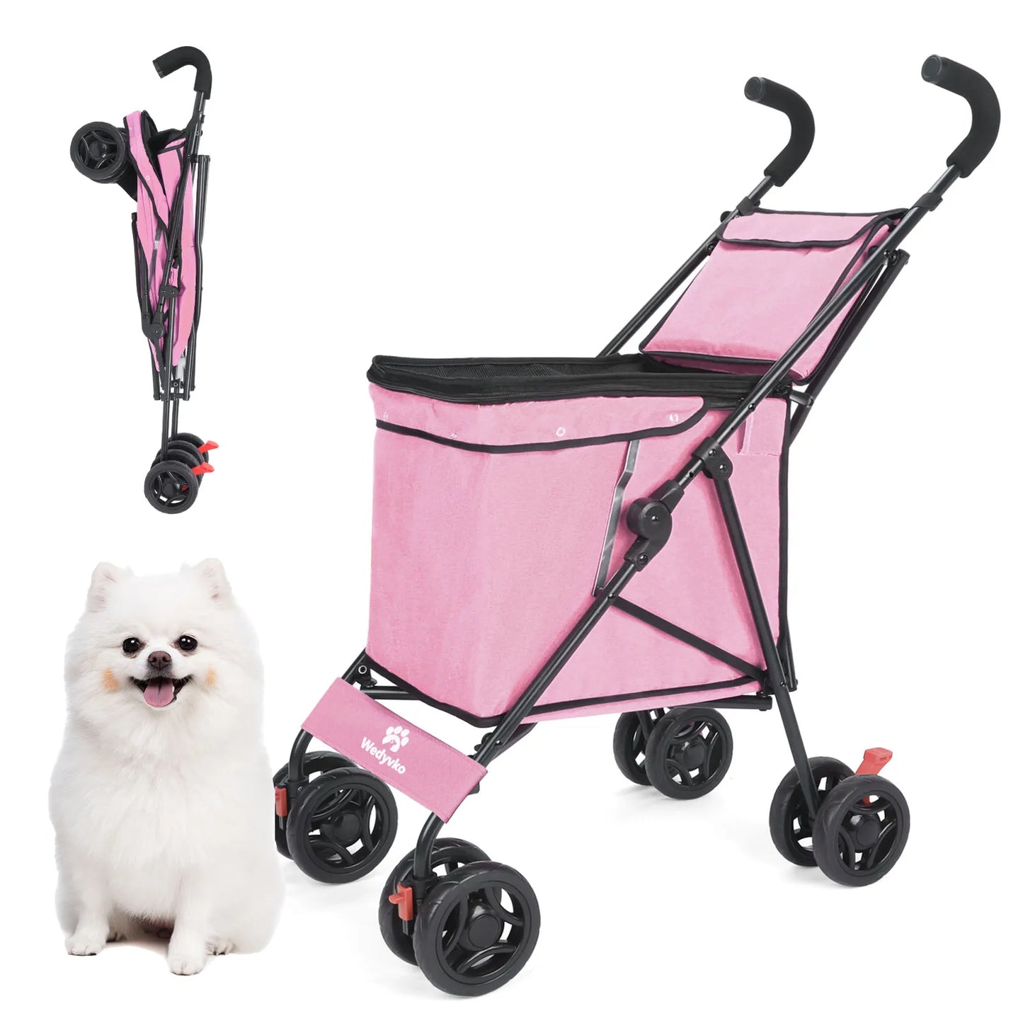 Waterproof Pet Stroller for Dogs and Cats Folding Travel Carrier