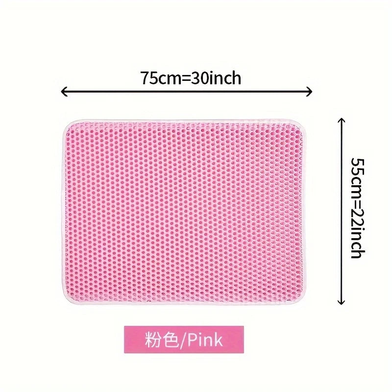Large Cat Litter Mat Advanced Honeycomb Design for Easy Cleaning