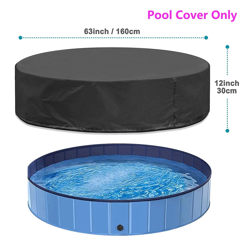 Portable Dog Swimming Pool with Cover for Large Dogs Bathing