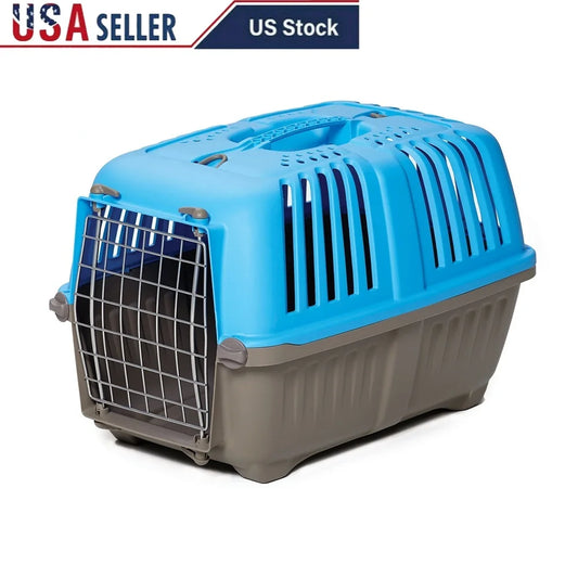 XMSJ Portable 22 Inch Pet Carrier for Small Dogs and Cats with Steel Door Easy Assembly