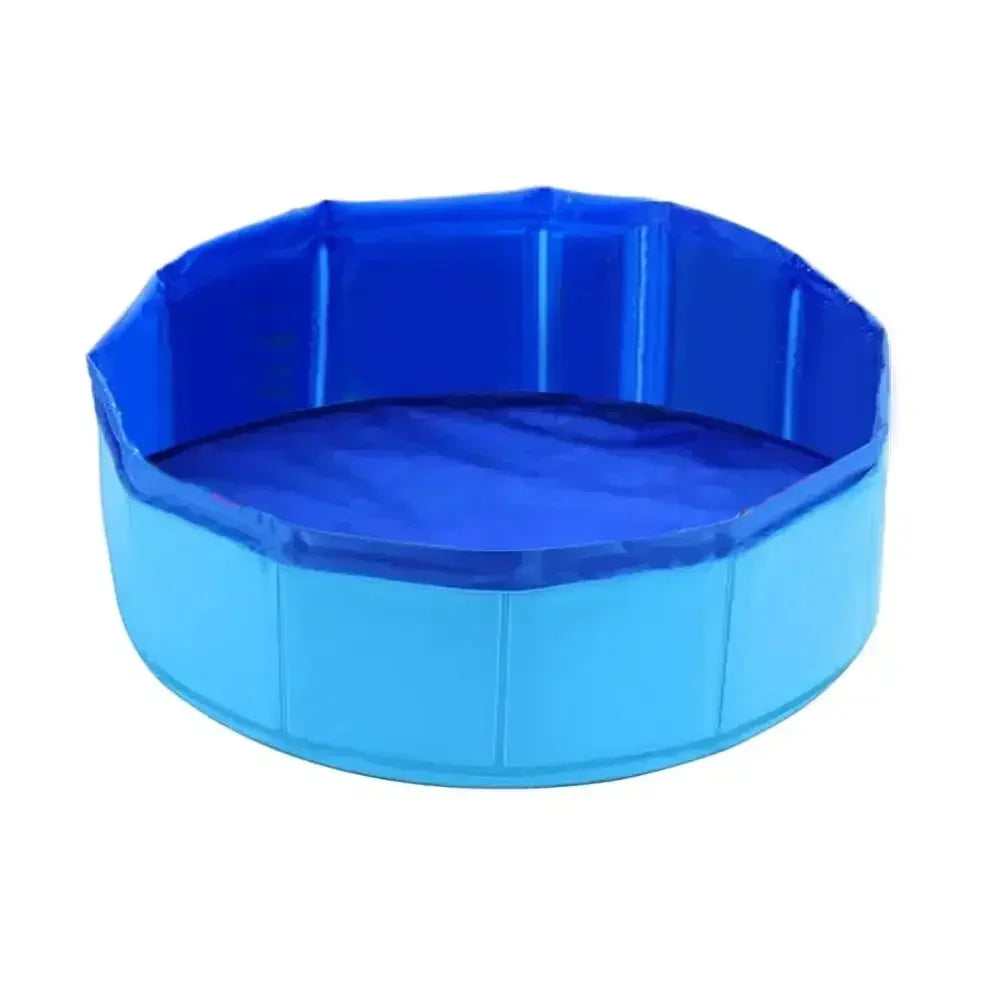 Foldable Pet Water Play Pool with Turtle Starfish and Octopus Toys for Cats and Dogs Summer Cooling Bath Basin