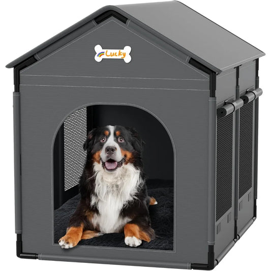 Cozy Indoor Dog House Kennel Bed With Cushion for Pets