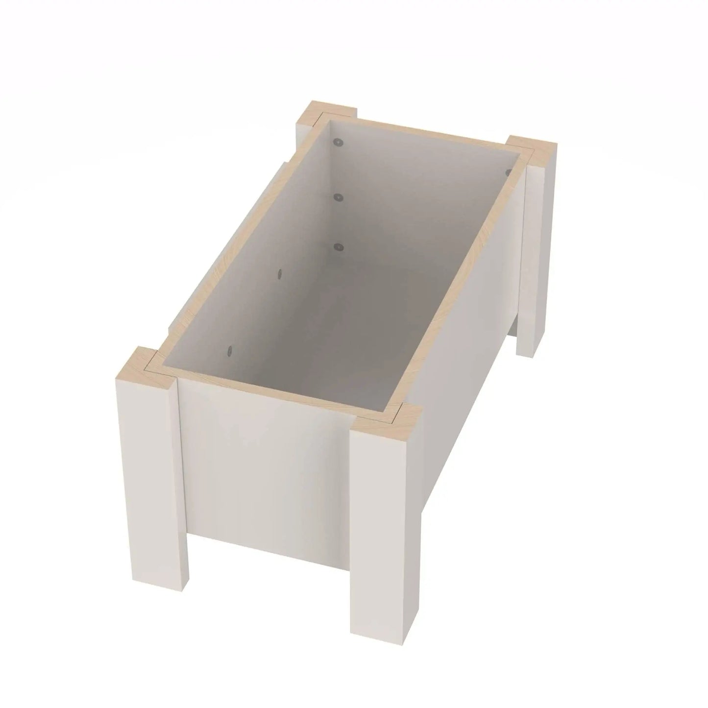 Elevated Dog Bowl Stand with Storage and Stainless Steel Dishes