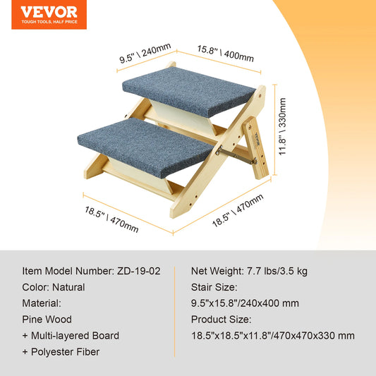Dog Door SucceBuy Foldable Wooden Pet Steps And Ramp Beds