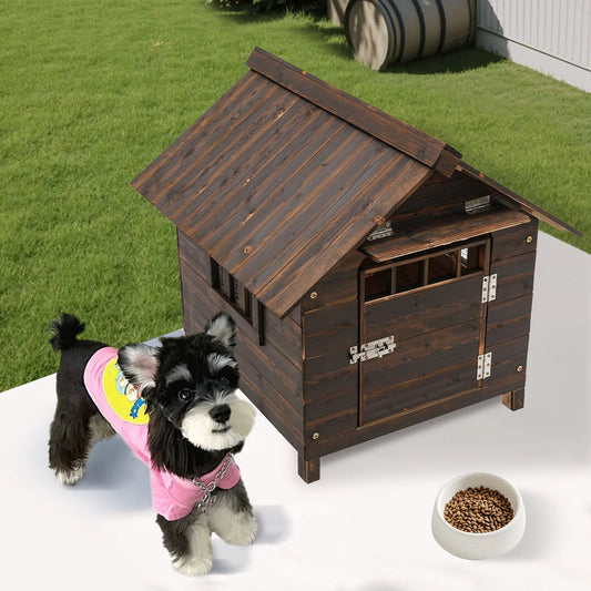 Hign-concerned Water-Resistant Dog House With Window Door