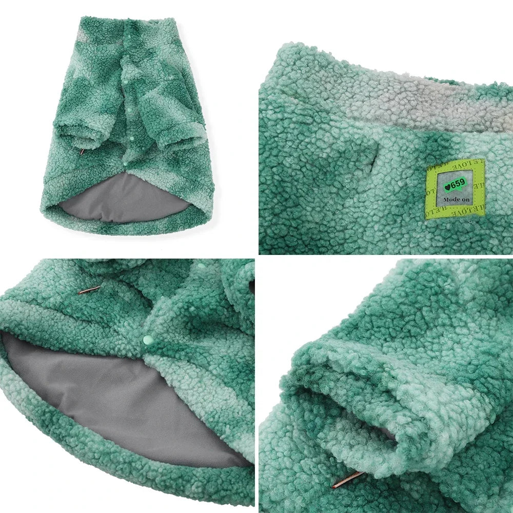 Thick Accessories Medium Large Jacket 3XL-7XL Wool Dog Windproof Winter Pet Lambs Clothes Coat