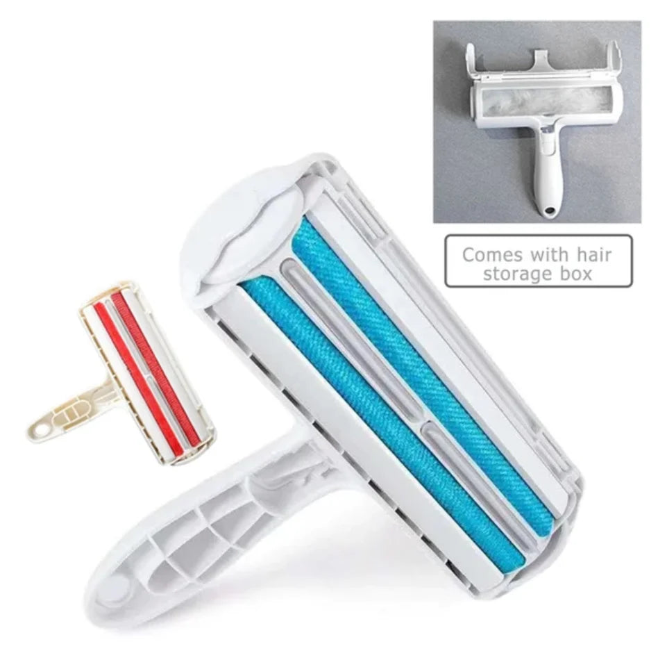 2-Way Pet Hair Roller Remover and Lint Brush for Easy Cleaning